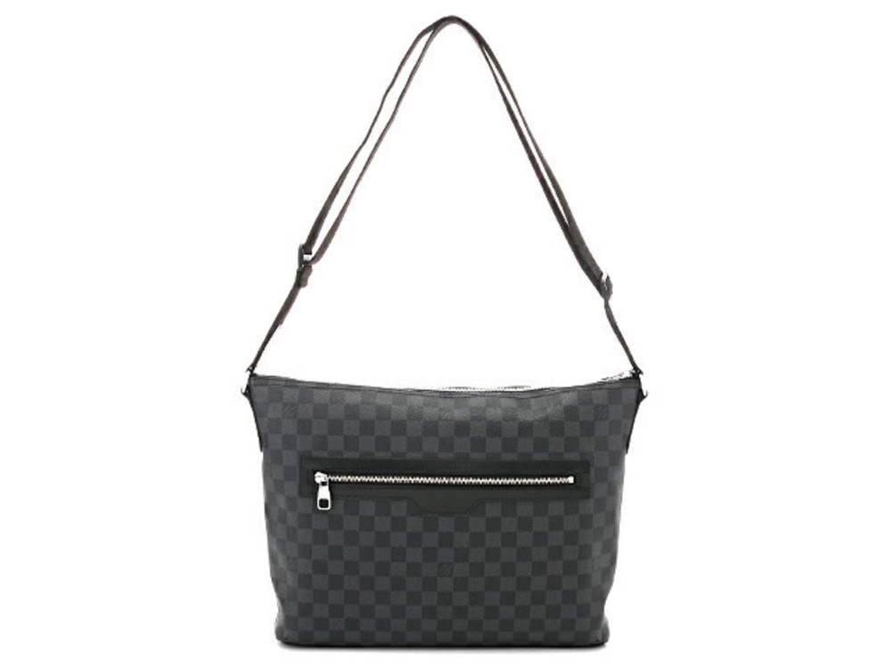 LOUIS VUITTON Bag Shoulder District Damier Graphite Black